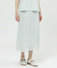 Paul Stuart / ポール・スチュアート スカート | 【ウォッシャブル】サークルフルールケミカルレース　スカート