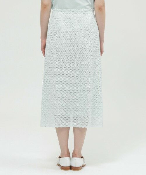 Paul Stuart / ポール・スチュアート スカート | 【ウォッシャブル】サークルフルールケミカルレース　スカート | 詳細8