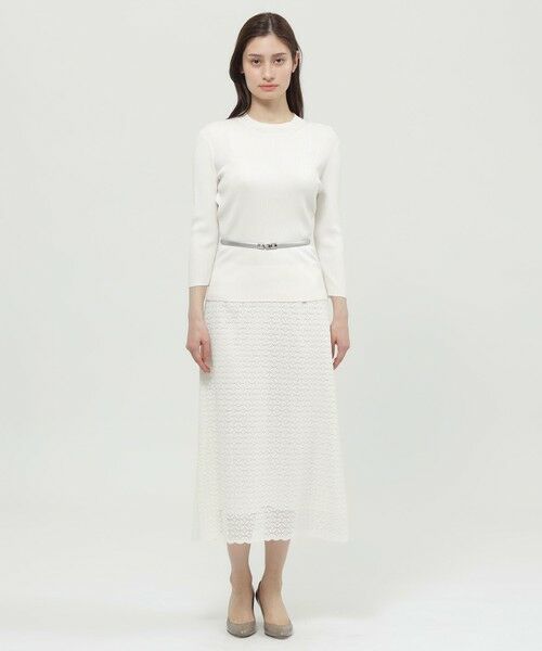 Paul Stuart / ポール・スチュアート スカート | 【ウォッシャブル】サークルフルールケミカルレース　スカート | 詳細2