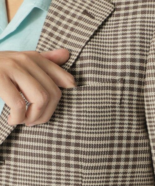 Paul Stuart / ポール・スチュアート その他アウター | カラミ織りグレナカートチェックジャケット | 詳細6