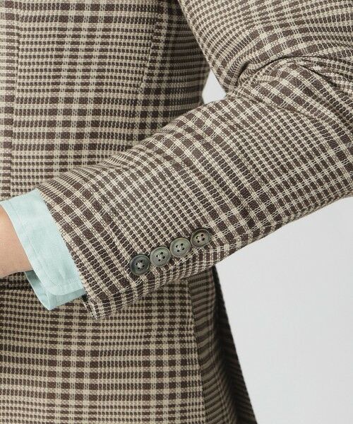 Paul Stuart / ポール・スチュアート その他アウター | カラミ織りグレナカートチェックジャケット | 詳細7