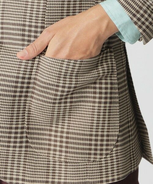 Paul Stuart / ポール・スチュアート その他アウター | カラミ織りグレナカートチェックジャケット | 詳細8