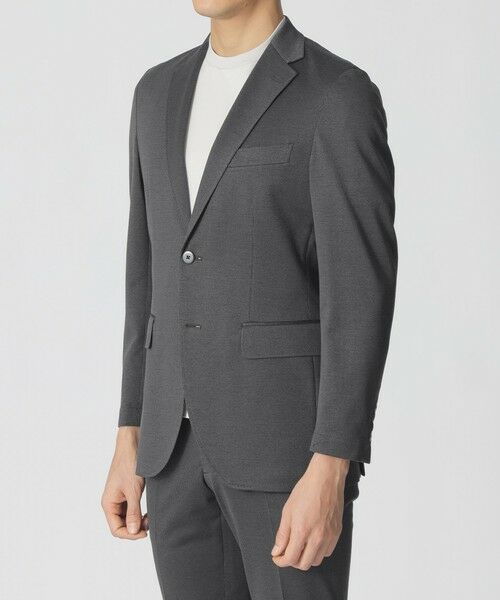 Paul Stuart / ポール・スチュアート その他アウター | 【Nikkei magazine掲載】【STUART'S TRAVELER】ハイゲージアクアツイスト千鳥ジャージージャケット(セットアップ対応) | 詳細6