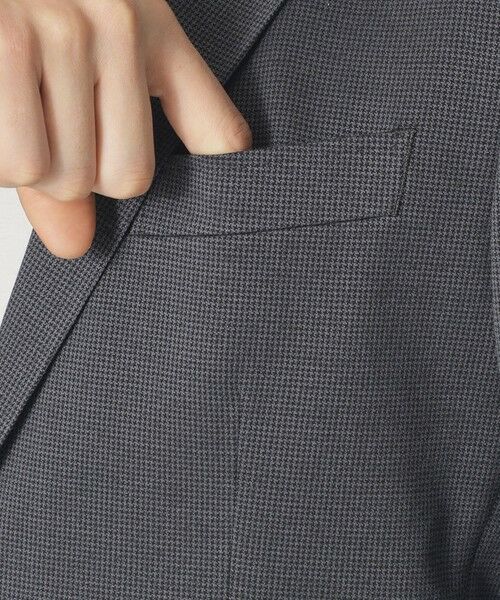 Paul Stuart / ポール・スチュアート その他アウター | 【Nikkei magazine掲載】【STUART'S TRAVELER】ハイゲージアクアツイスト千鳥ジャージージャケット(セットアップ対応) | 詳細8