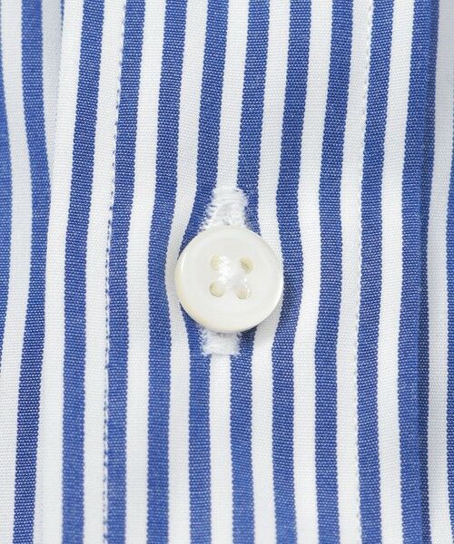 Paul Stuart / ポール・スチュアート シャツ・ブラウス | ミニロンドンストライプ柄 タブカラードレスシャツ | 詳細8