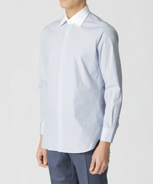 Paul Stuart / ポール・スチュアート シャツ・ブラウス | クレリック ストライプ柄ドレスシャツ | 詳細3