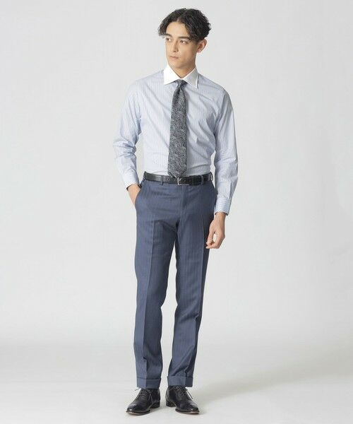 Paul Stuart / ポール・スチュアート シャツ・ブラウス | クレリック ストライプ柄ドレスシャツ | 詳細1