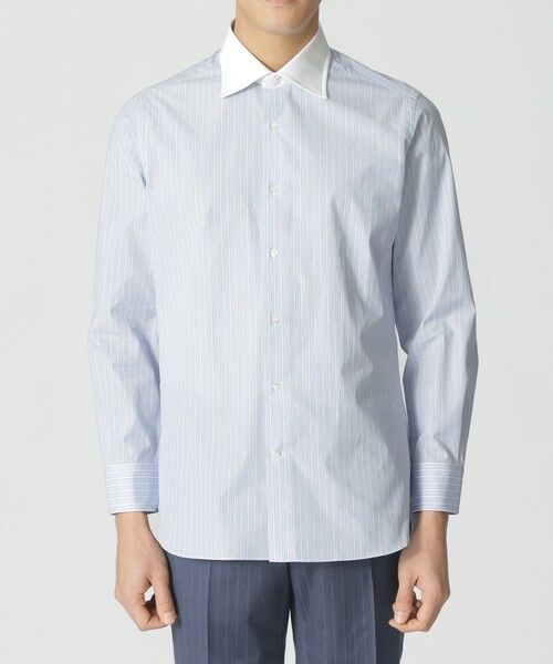Paul Stuart / ポール・スチュアート シャツ・ブラウス | クレリック ストライプ柄ドレスシャツ | 詳細2