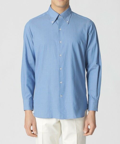 Paul Stuart / ポール・スチュアート シャツ・ブラウス | シャンブレーデニム調ドレスシャツ（反応染） | 詳細3