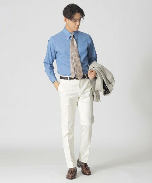 Paul Stuart / ポール・スチュアート シャツ・ブラウス | シャンブレーデニム調ドレスシャツ（反応染） | 詳細1