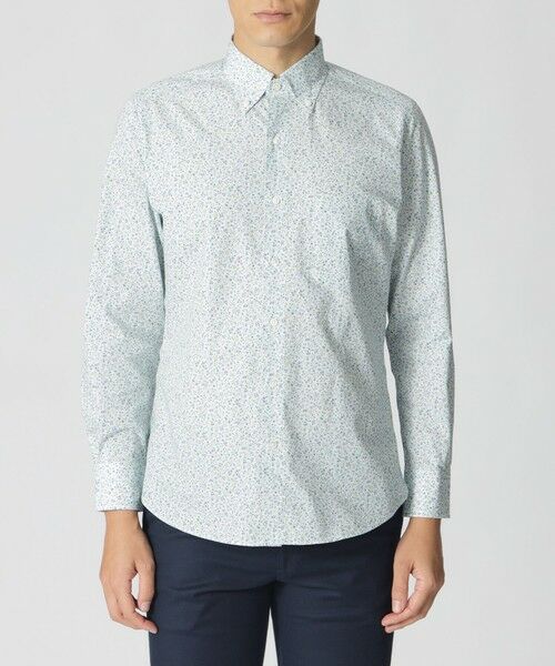 Paul Stuart / ポール・スチュアート シャツ・ブラウス | ミニフラワープリント柄ボタンダウンシャツ | 詳細3