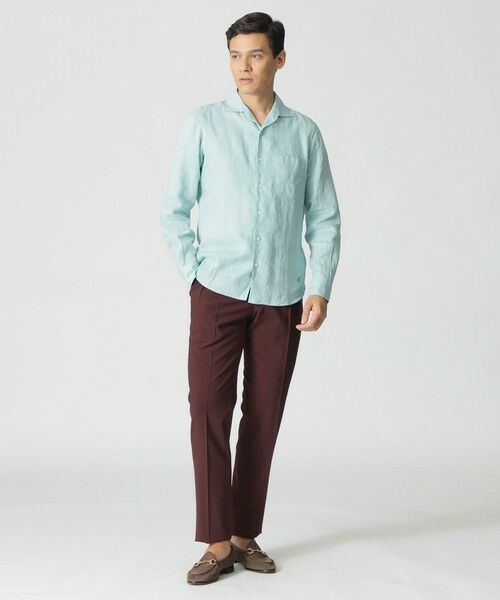 Paul Stuart / ポール・スチュアート シャツ・ブラウス | リネンシャツ（イタリアンカラー） | 詳細4