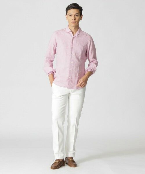 Paul Stuart / ポール・スチュアート シャツ・ブラウス | リネンシャツ（イタリアンカラー） | 詳細2