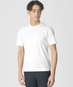 Paul Stuart / ポール・スチュアート カットソー | 【Nikkei magazine掲載】「Dress Tee Shirts」コットンスムースショートスリーブドレスTシャツ/半袖カットソー