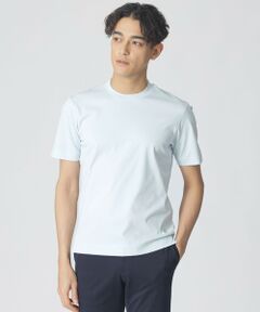 Paul Stuart / ポール・スチュアート カットソー | 【Nikkei magazine掲載】「Dress Tee Shirts」コットンスムースショートスリーブドレスTシャツ/半袖カットソー