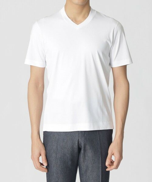 Paul Stuart / ポール・スチュアート カットソー | 【Nikkei magazin掲載】「Dress Tee Shirts」ドレスVネックTシャツ | 詳細4