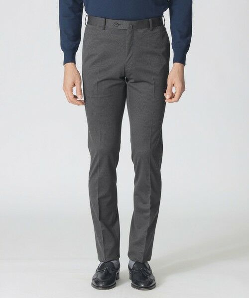 Paul Stuart / ポール・スチュアート その他パンツ | 【Nikkei magazine掲載】【STUART'S TRAVELER】ハイゲージアクアツイスト千鳥ジャージースラックス | 詳細5