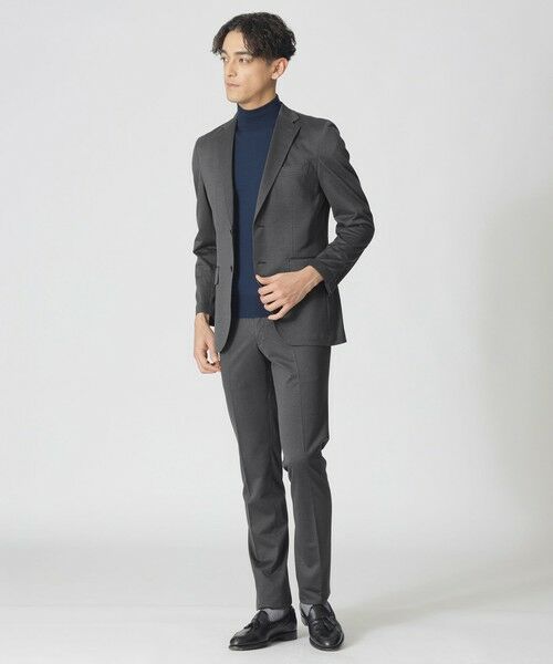 Paul Stuart / ポール・スチュアート その他パンツ | 【Nikkei magazine掲載】【STUART'S TRAVELER】ハイゲージアクアツイスト千鳥ジャージースラックス | 詳細2