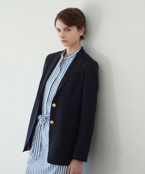 Paul Stuart/ポール・スチュアート 【Nikkei magazine掲載】グランピアンウール ジャケット ネイビー 6 Paul Stuart/ポール・スチュアート 【Nikkei magazine掲載】グランピアンウール ジャケット ネイビー 6