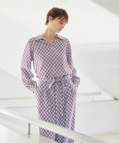 Paul Stuart / ポール・スチュアート シャツ・ブラウス | 【Precious掲載】【ウォッシャブル】ロープモノグラム　ブラウス