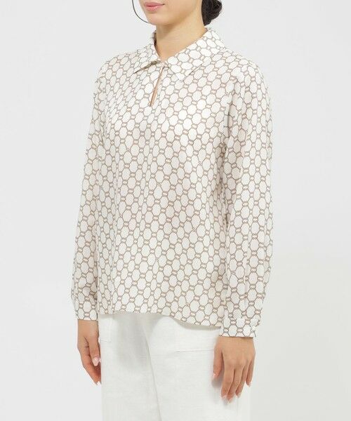 Paul Stuart / ポール・スチュアート シャツ・ブラウス | 【Precious掲載】【ウォッシャブル】ロープモノグラム　ブラウス | 詳細6