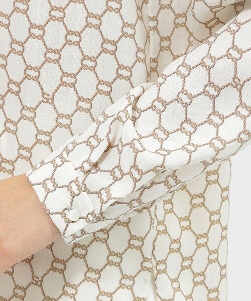 Paul Stuart / ポール・スチュアート シャツ・ブラウス | 【Precious掲載】【ウォッシャブル】ロープモノグラム　ブラウス | 詳細8