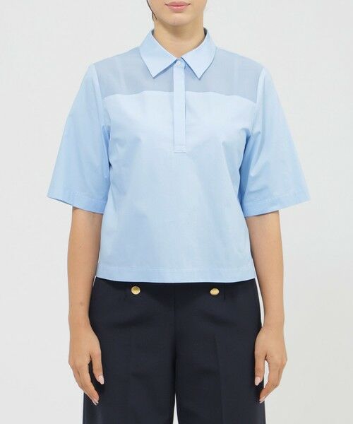 Paul Stuart / ポール・スチュアート シャツ・ブラウス | 【ウォッシャブル】ソフトオーガンジー　ブラウス | 詳細4