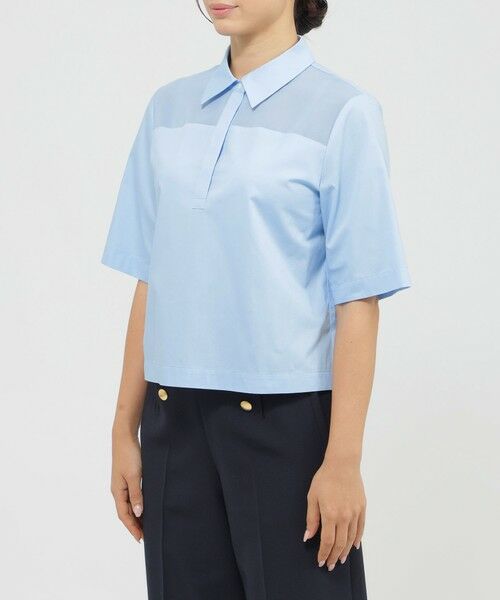 Paul Stuart / ポール・スチュアート シャツ・ブラウス | 【ウォッシャブル】ソフトオーガンジー　ブラウス | 詳細5