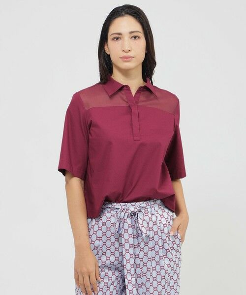 Paul Stuart / ポール・スチュアート シャツ・ブラウス | 【ウォッシャブル】ソフトオーガンジー　ブラウス | 詳細11