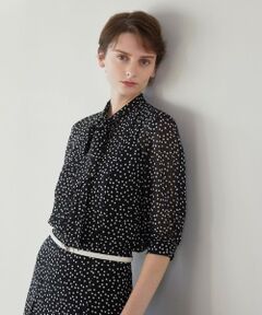 Paul Stuart / ポール・スチュアート シャツ・ブラウス | 【ウォッシャブル】ランダムドット　ブラウス