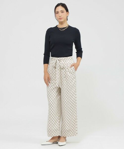 Paul Stuart / ポール・スチュアート パンツ | 【Precious掲載】【ウォッシャブル】ロープモノグラム　パンツ | 詳細4