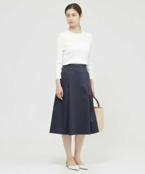 Paul Stuart / ポール・スチュアート スカート | 【ウォッシャブル】サテンストレッチ　スカート | 詳細1