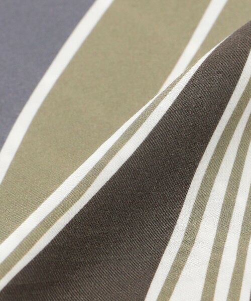 Paul Stuart / ポール・スチュアート マフラー・ショール・スヌード・ストール | 【Nikkei magazine掲載】ミニストール/ウェーブ柄 | 詳細4