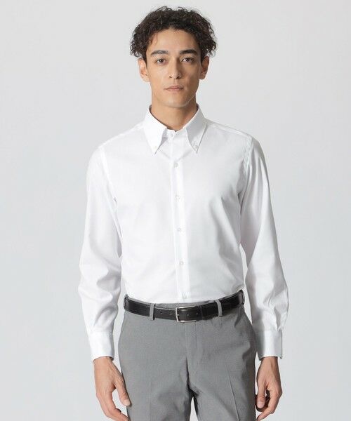 Paul Stuart/ポール・スチュアート 【イージーケア】ロイヤルオックス チェルシーカラードレスシャツ ホワイト 43 Paul Stuart/ポール・スチュアート 【イージーケア】ロイヤルオックス チェルシーカラードレスシャツ ホワイト 43