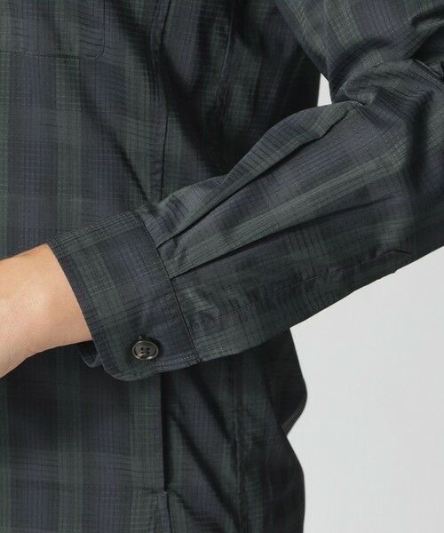 Paul Stuart / ポール・スチュアート シャツ・ブラウス | ドットエアチェックシャツジャケット | 詳細6