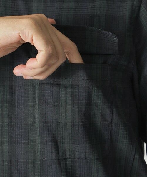 Paul Stuart / ポール・スチュアート シャツ・ブラウス | ドットエアチェックシャツジャケット | 詳細7