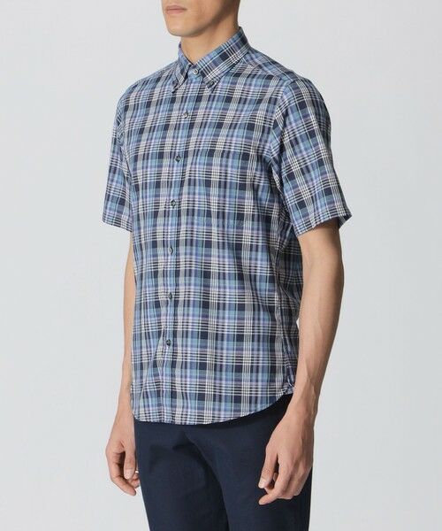 Paul Stuart / ポール・スチュアート シャツ・ブラウス | マドラスチェック柄　パナマシャツ（半袖シャツ） | 詳細4