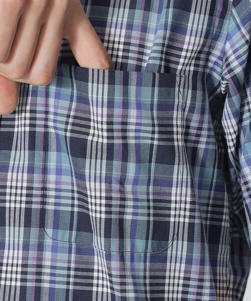 Paul Stuart / ポール・スチュアート シャツ・ブラウス | マドラスチェック柄　パナマシャツ（半袖シャツ） | 詳細6