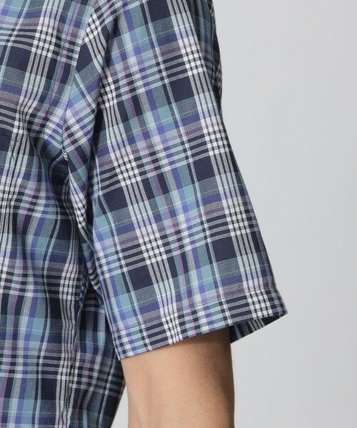 Paul Stuart / ポール・スチュアート シャツ・ブラウス | マドラスチェック柄　パナマシャツ（半袖シャツ） | 詳細7