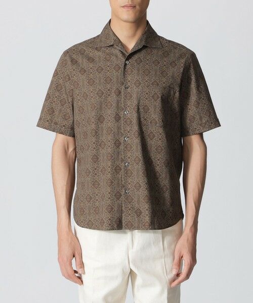 Paul Stuart / ポール・スチュアート シャツ・ブラウス | バティック柄プリント 半袖シャツ | 詳細3