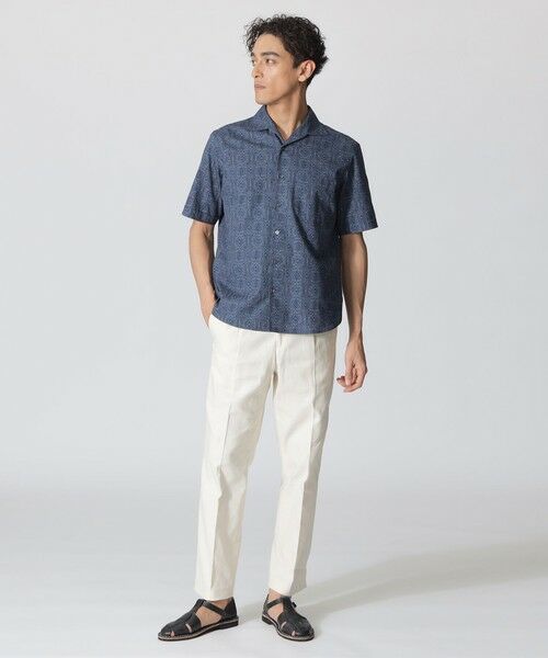 Paul Stuart / ポール・スチュアート シャツ・ブラウス | バティック柄プリント 半袖シャツ | 詳細1