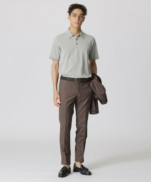 Paul Stuart / ポール・スチュアート ニット・セーター | ドレスニットポロシャツ　TEXBRID（R）プレーティング | 詳細3