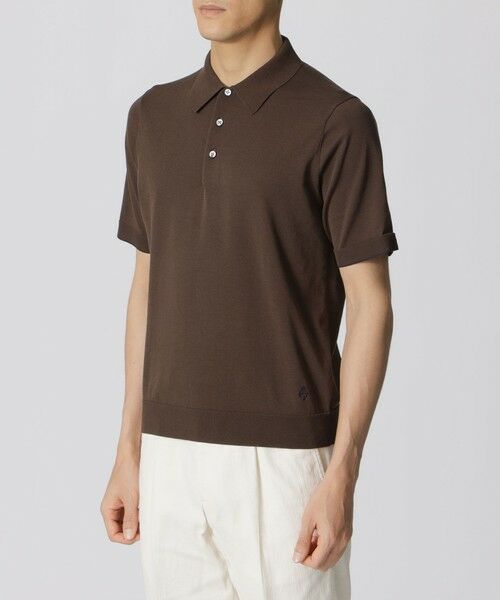 Paul Stuart / ポール・スチュアート ニット・セーター | ドレスニットポロシャツ　TEXBRID（R）プレーティング | 詳細5