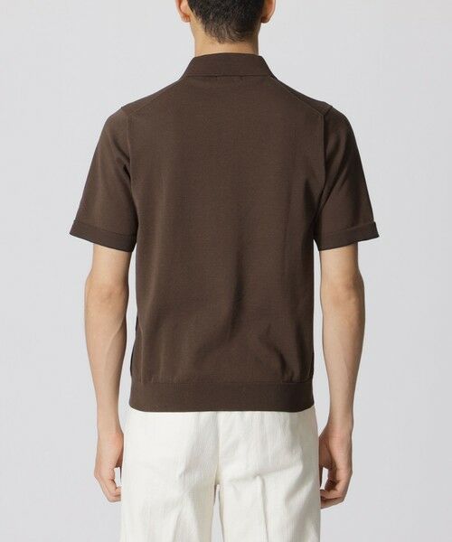 Paul Stuart / ポール・スチュアート ニット・セーター | ドレスニットポロシャツ　TEXBRID（R）プレーティング | 詳細6