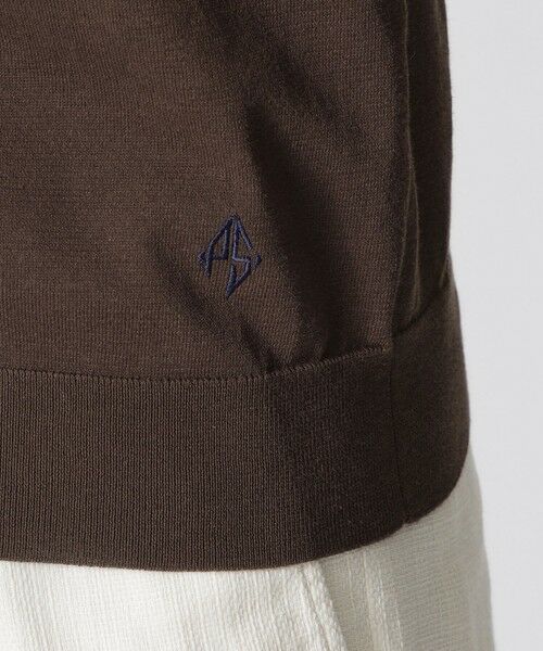 Paul Stuart / ポール・スチュアート ニット・セーター | ドレスニットポロシャツ　TEXBRID（R）プレーティング | 詳細8