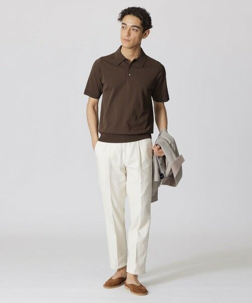 Paul Stuart / ポール・スチュアート ニット・セーター | ドレスニットポロシャツ　TEXBRID（R）プレーティング | 詳細2