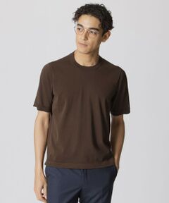 Paul Stuart / ポール・スチュアート ニット・セーター | ドレスニットＴシャツ　TEXBRID（R）プレーティング