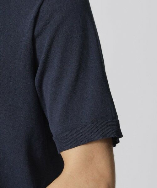 Paul Stuart / ポール・スチュアート ニット・セーター | ドレスニットＴシャツ　TEXBRID（R）プレーティング | 詳細7