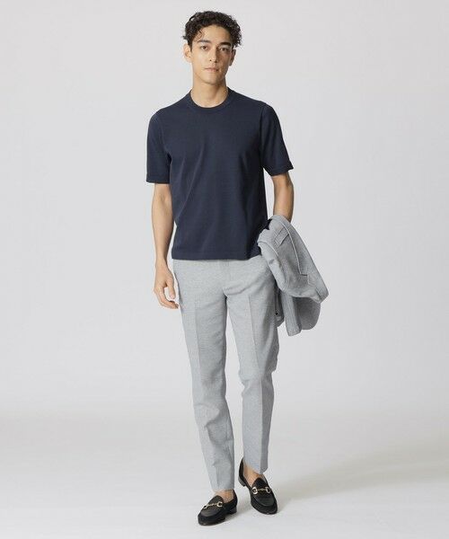 Paul Stuart / ポール・スチュアート ニット・セーター | ドレスニットＴシャツ　TEXBRID（R）プレーティング | 詳細1