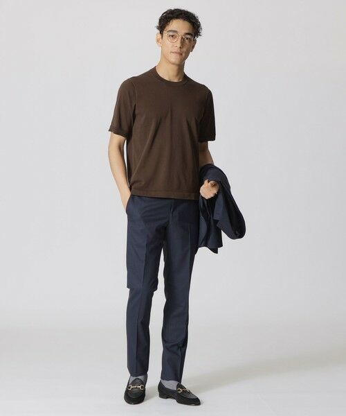 Paul Stuart / ポール・スチュアート ニット・セーター | ドレスニットＴシャツ　TEXBRID（R）プレーティング | 詳細2